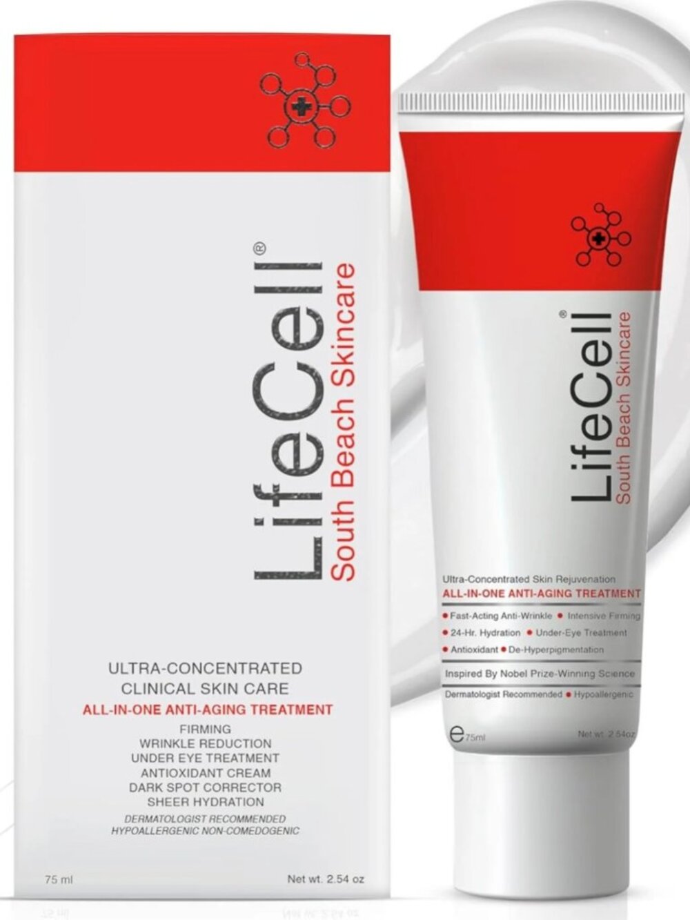 LifeCell All-in-One Anti-Aging Face Treatment 75ml New in Box